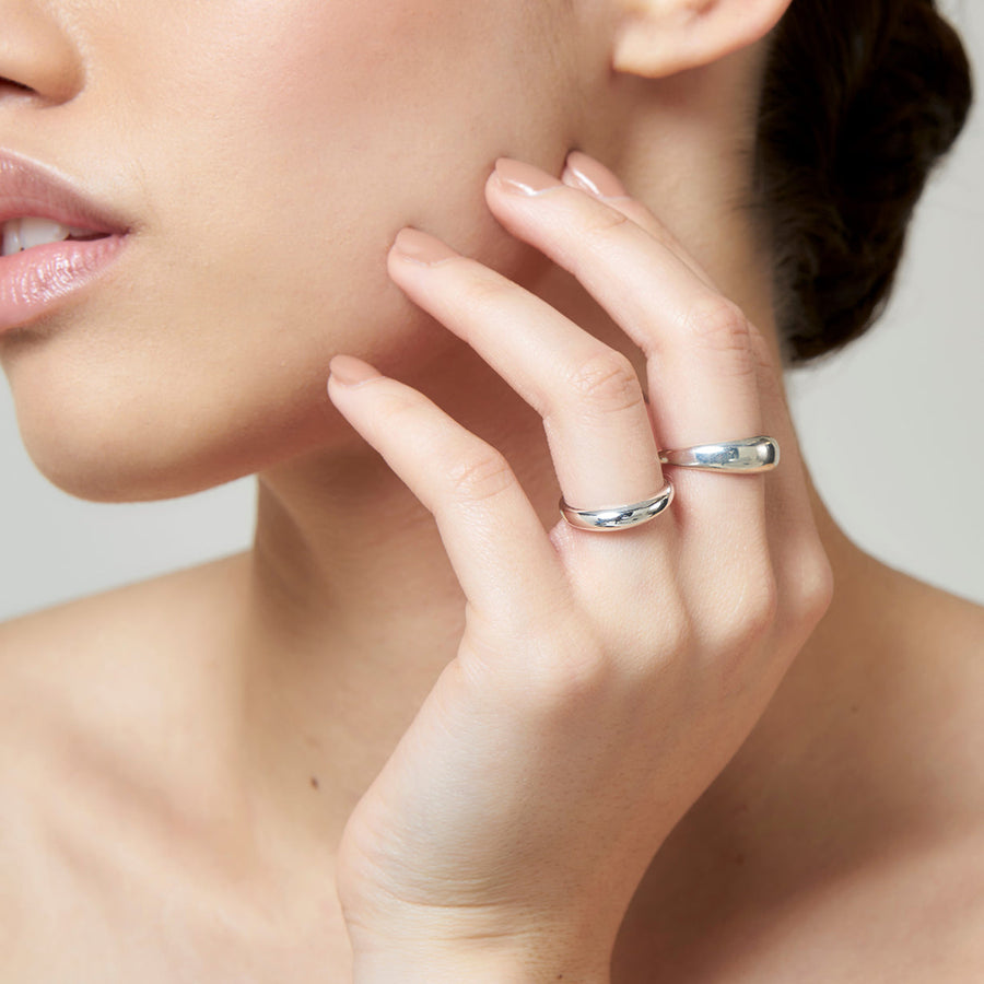 Sterling Silver Slim Dome Ring