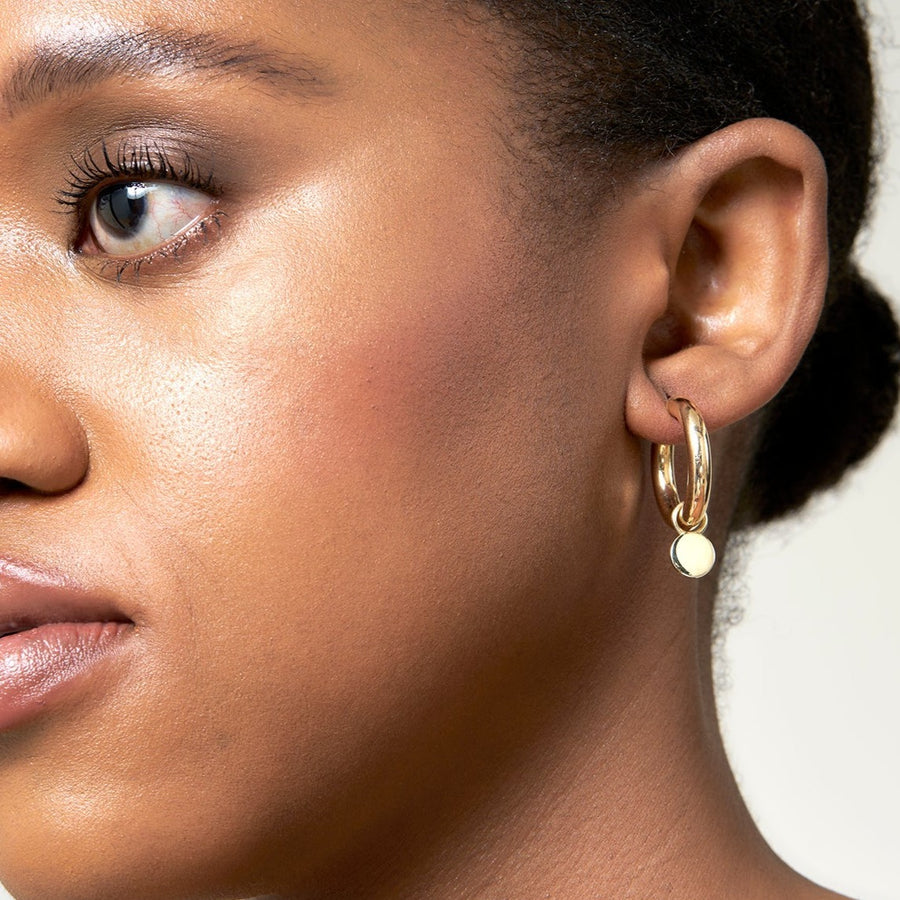 Large 9ct Gold Hoop Earrings