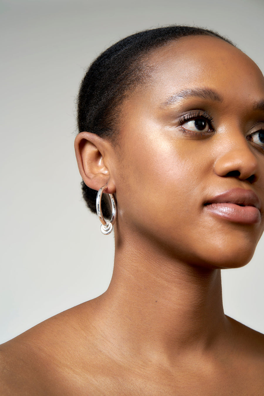 Large Sterling Silver Hoop Earrings