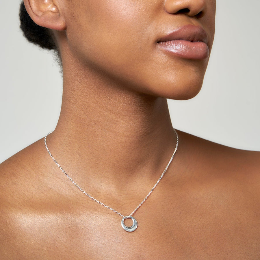Sterling Silver Bold Dome Pendant