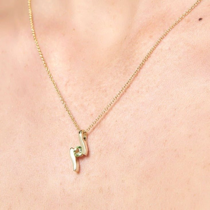 9ct Gold Peridot Pendant