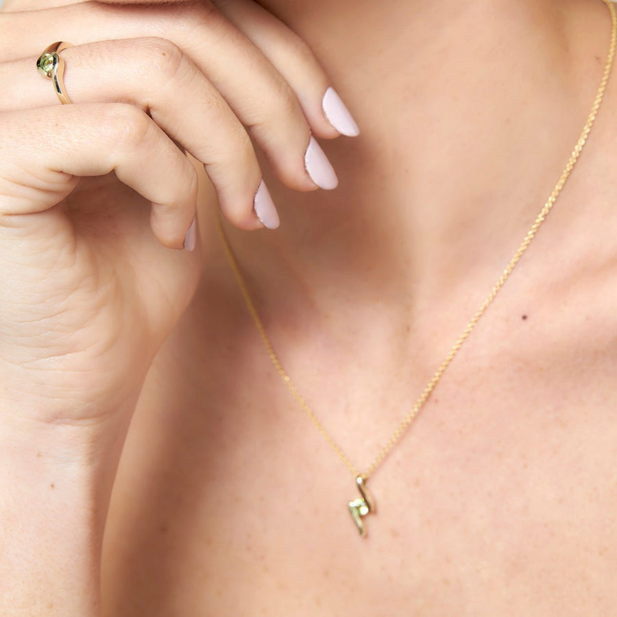 9ct Gold Peridot Pendant