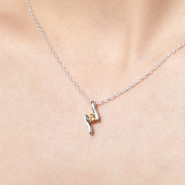 Sterling Silver Citrine Pendant