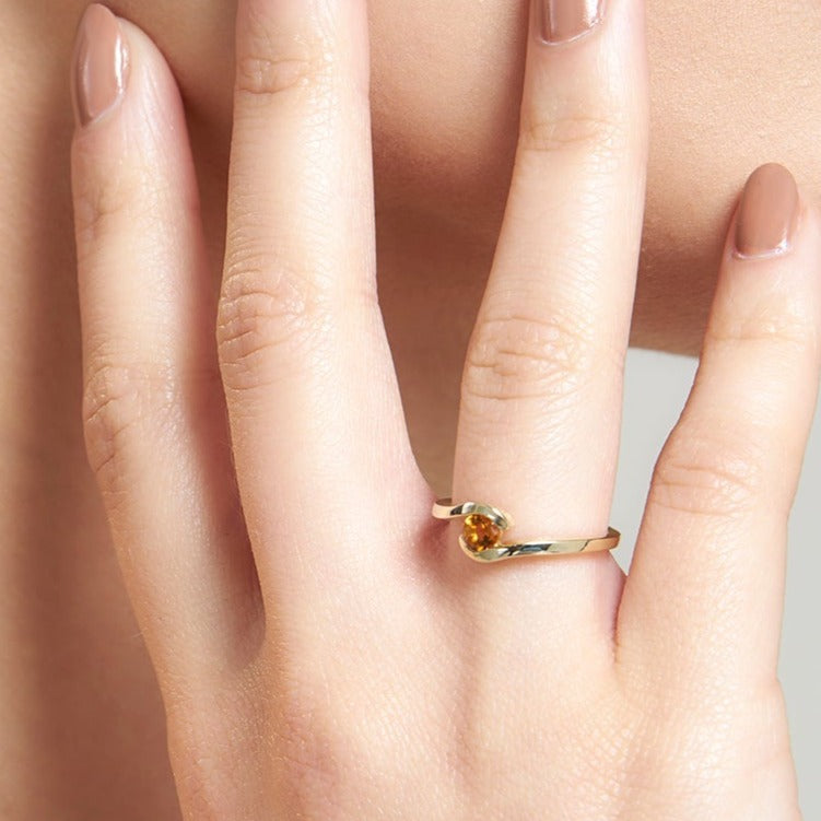 9ct Gold Citrine Ring