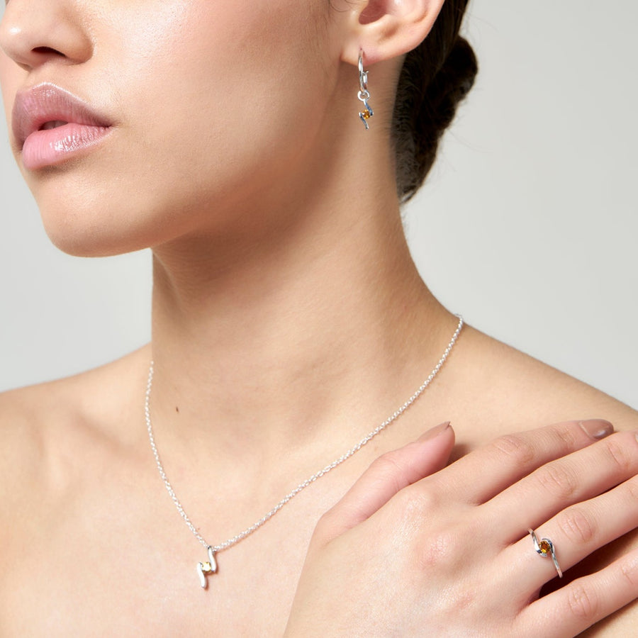 Sterling Silver Citrine Pendant
