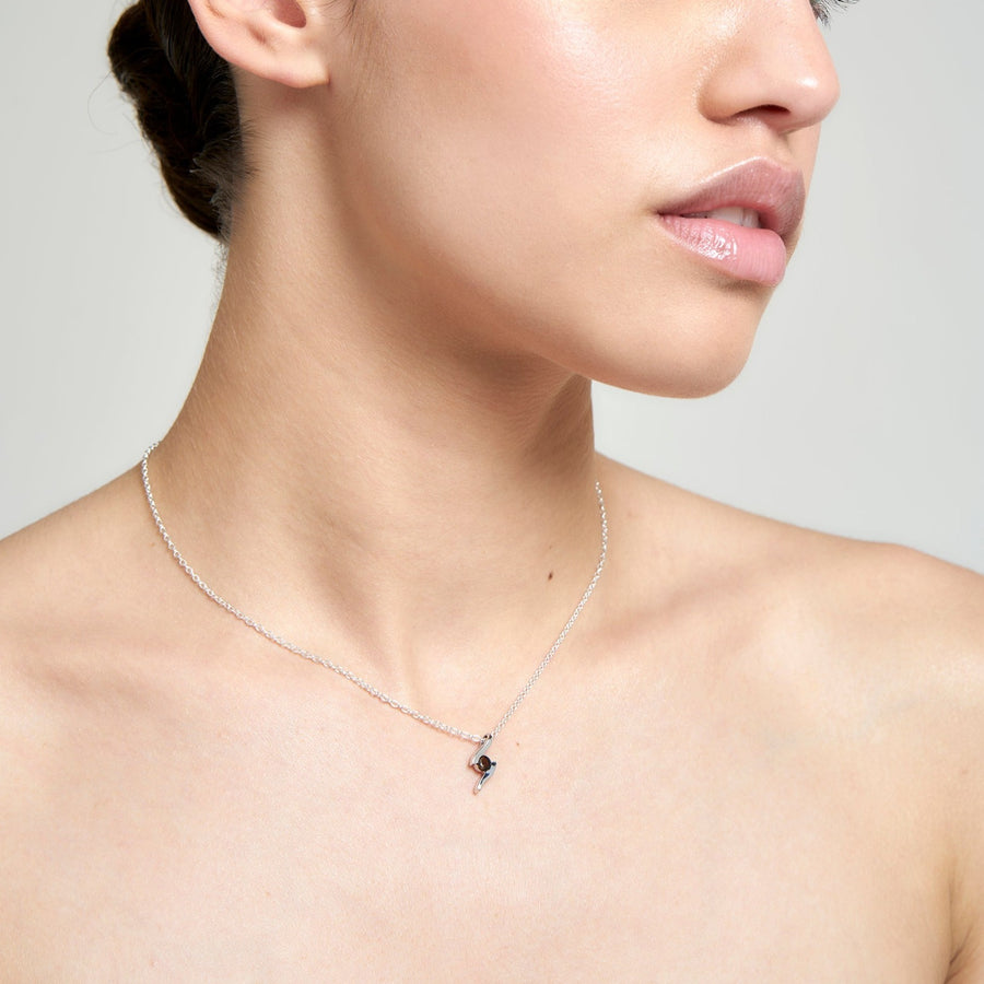 Sterling Silver Smokey Quartz Pendant