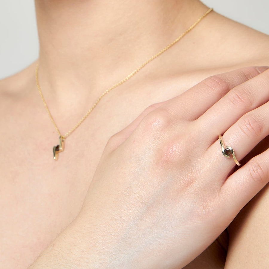9ct Gold Smokey Quartz Ring