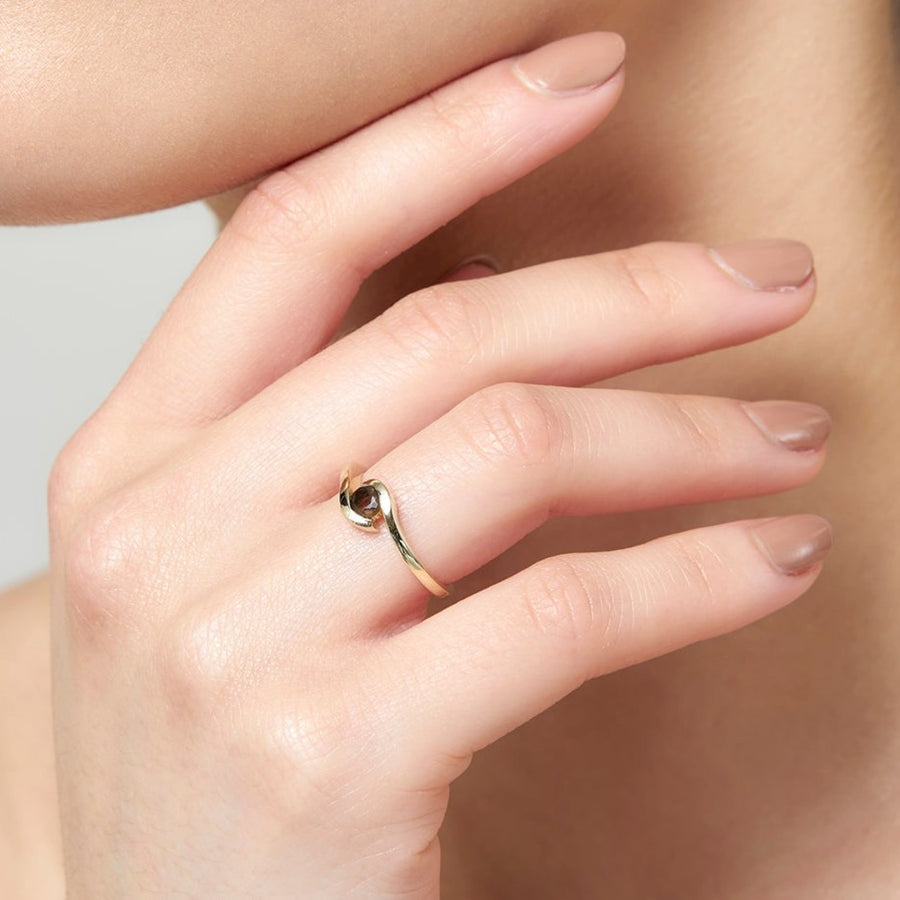 9ct Gold Smokey Quartz Ring