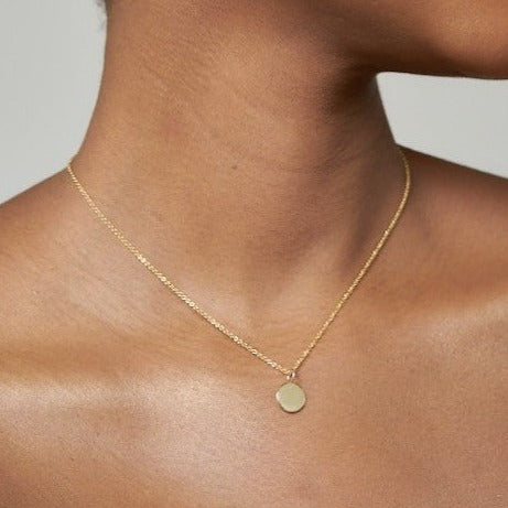 9ct Gold Rolo Chain Necklace 50cm Adjustable
