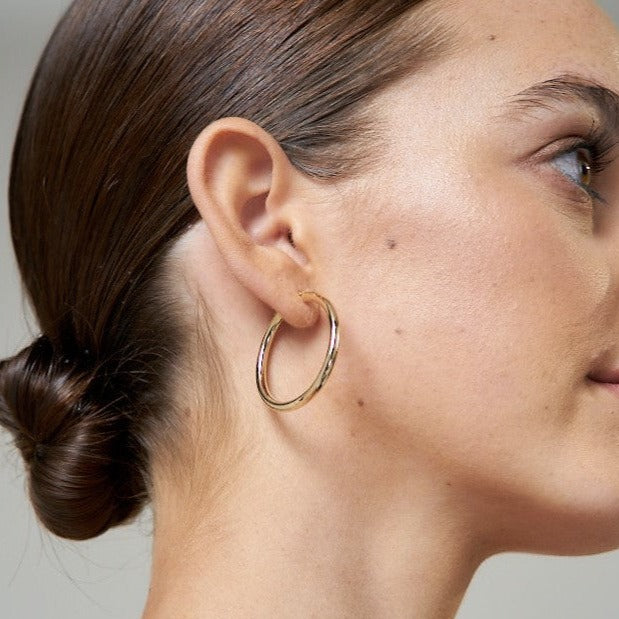 Large 9ct Gold Hoop Earrings