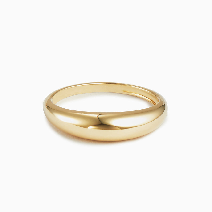 9ct Gold Slim Dome Ring