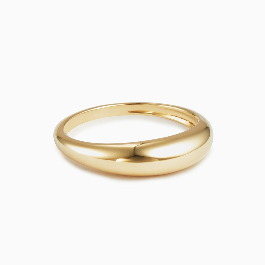 9ct Gold Slim Dome Ring