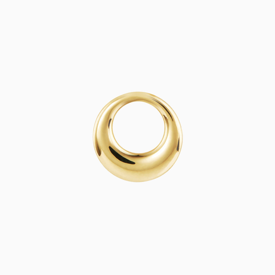 9ct Gold Bold Dome Pendant