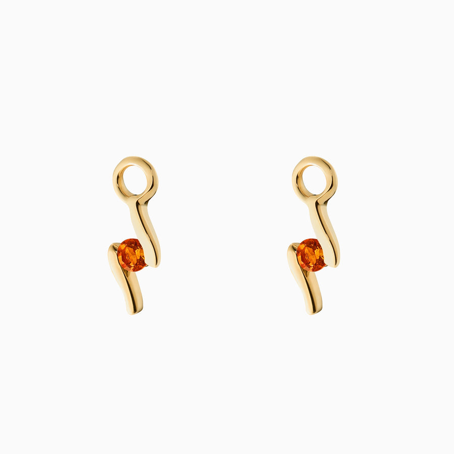 9ct Gold Citrine Earring Charms