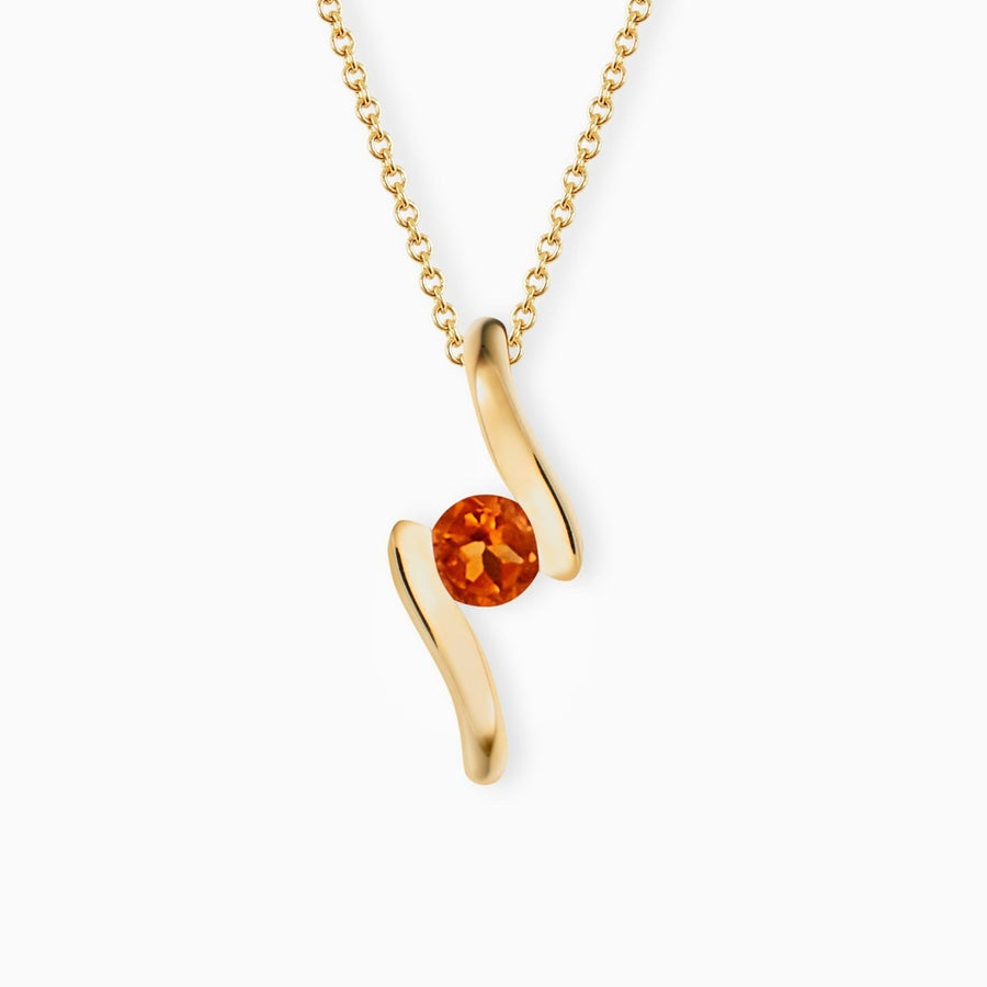 9ct Gold Citrine Pendant