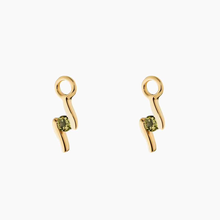 9ct Gold Peridot Earring Charms