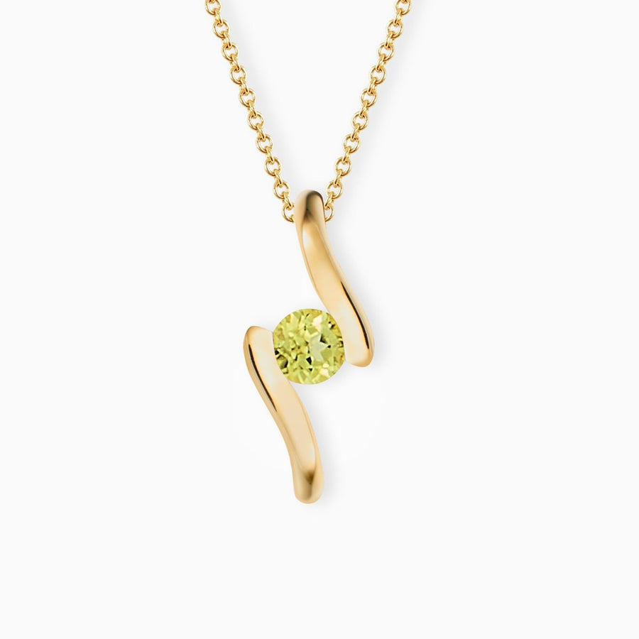 9ct Gold Peridot Pendant
