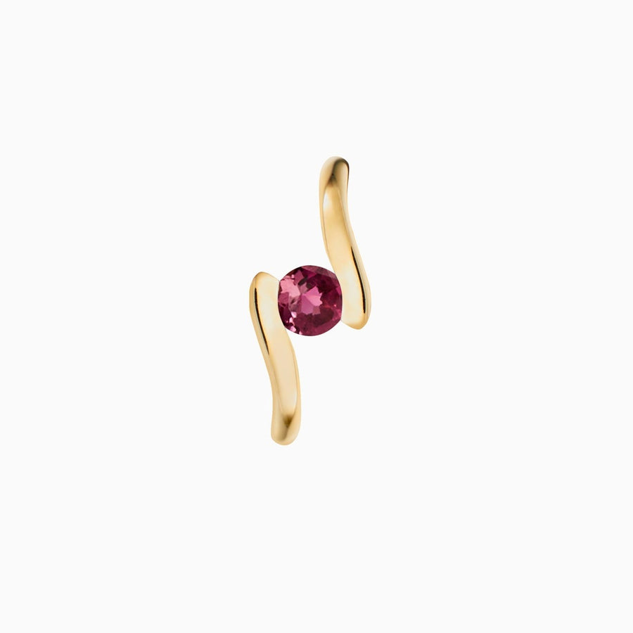 9ct Gold Pink Tourmaline Pendant