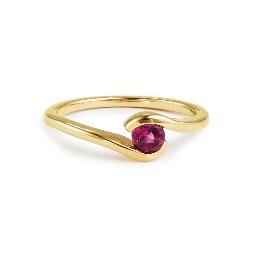 9ct Gold Pink Tourmaline Ring