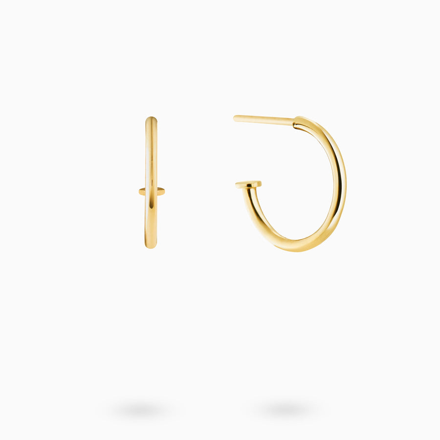 9ct Gold Pretty Woman Hoop Earrings