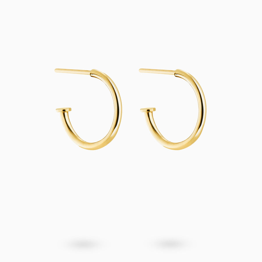 9ct Gold Pretty Woman Hoop Earrings