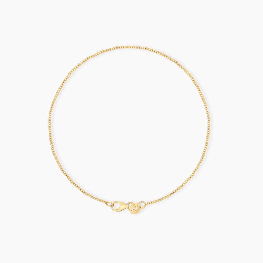 9ct Gold Rolo Chain Bracelet 19cm