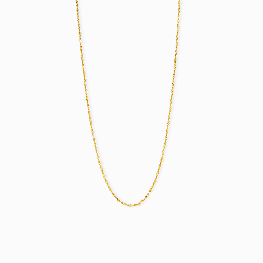 9ct Gold Singapore Chain Necklace 50cm