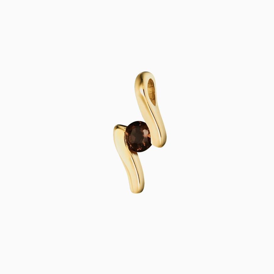 9ct Gold Smokey Quartz Pendant