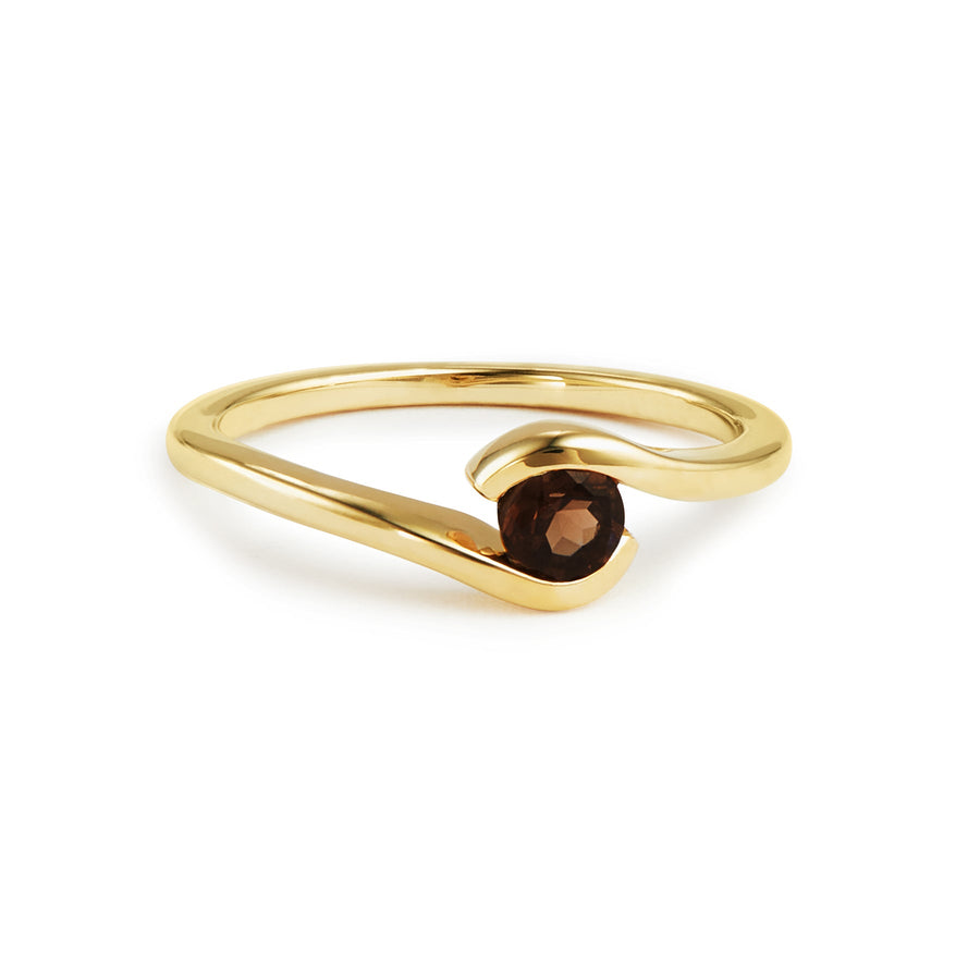 9ct Gold Smokey Quartz Ring