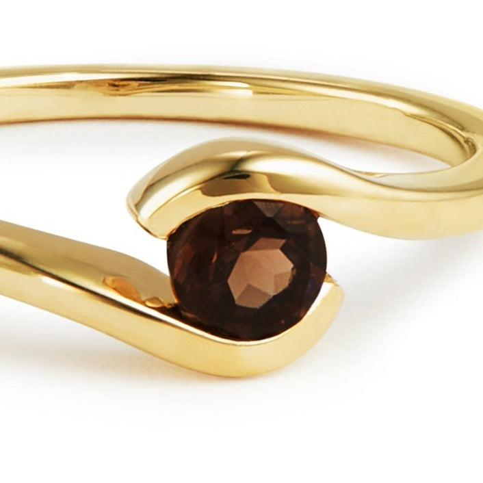 9ct Gold Smokey Quartz Ring