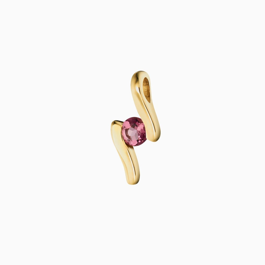 9ct Gold Pink Tourmaline Pendant