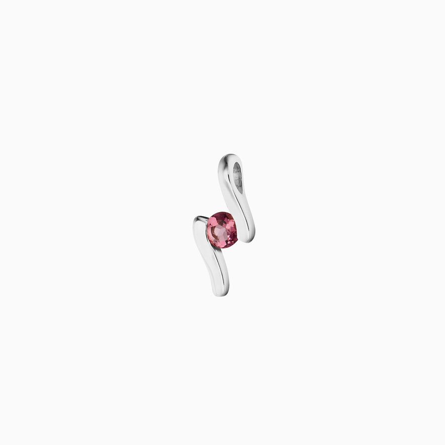 Sterling Silver Pink Tourmaline Pendant