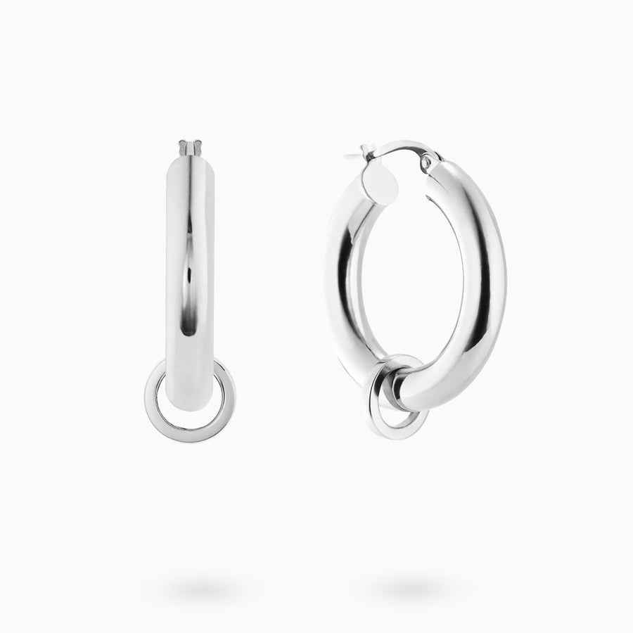 Sterling Silver Multi-Ring Hoop Charms