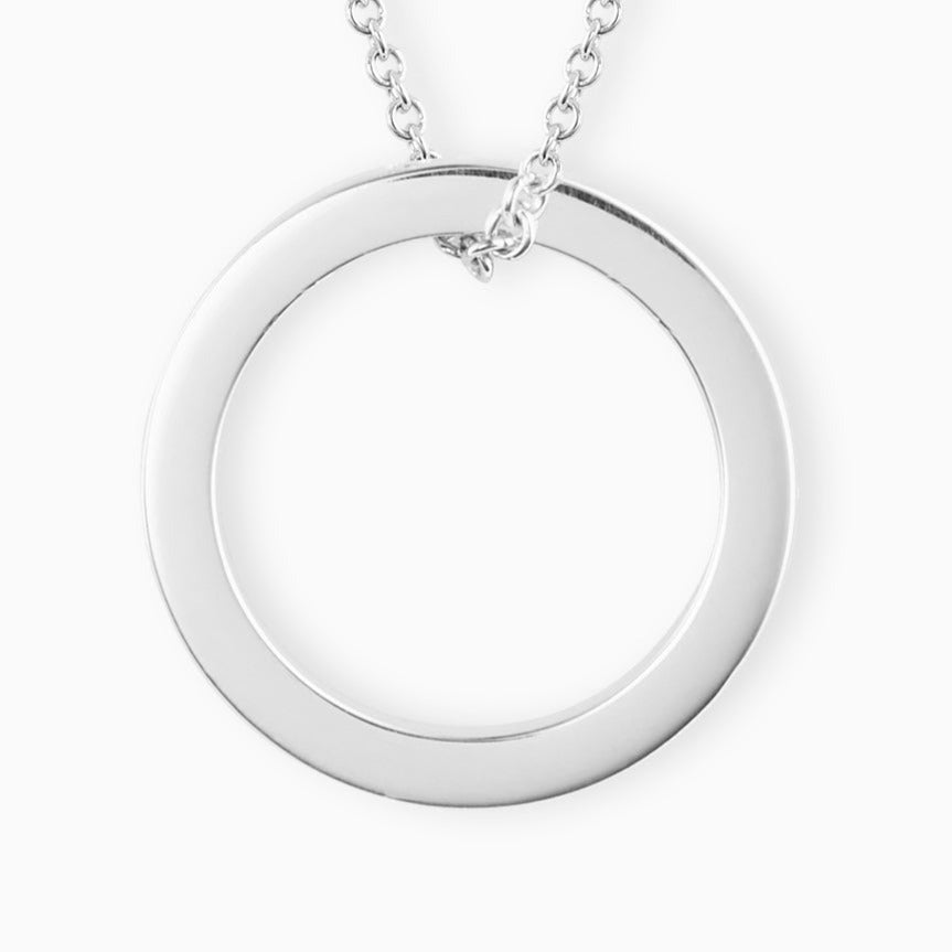 Sterling Silver Ring Pendant & Chain