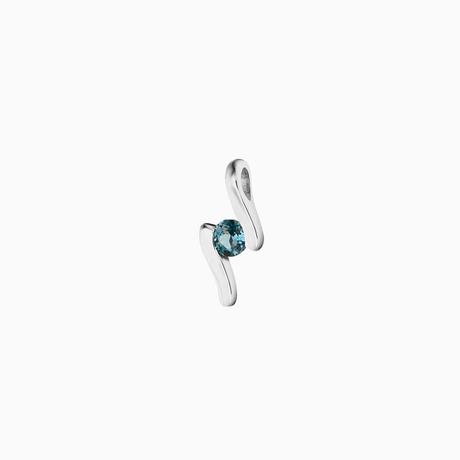 Sterling Silver London Blue Topaz Pendant & Chain
