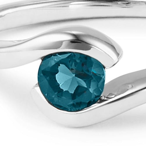 Sterling Silver London Blue Topaz Ring
