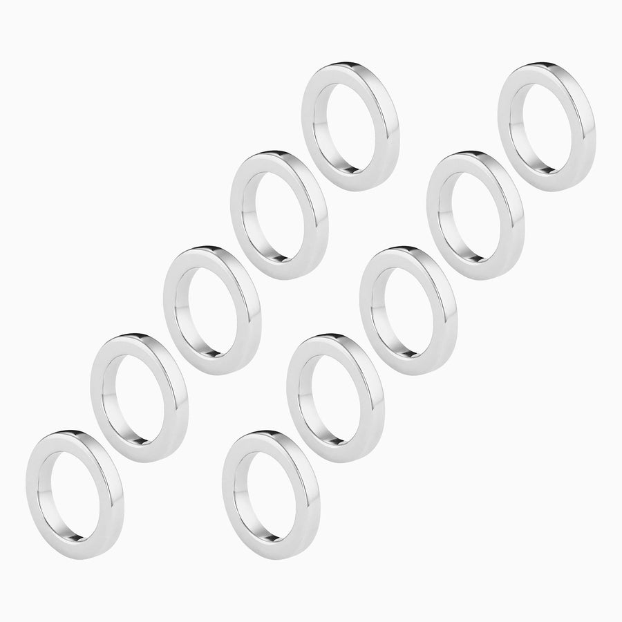 Sterling Silver Multi-Ring Hoop Charms