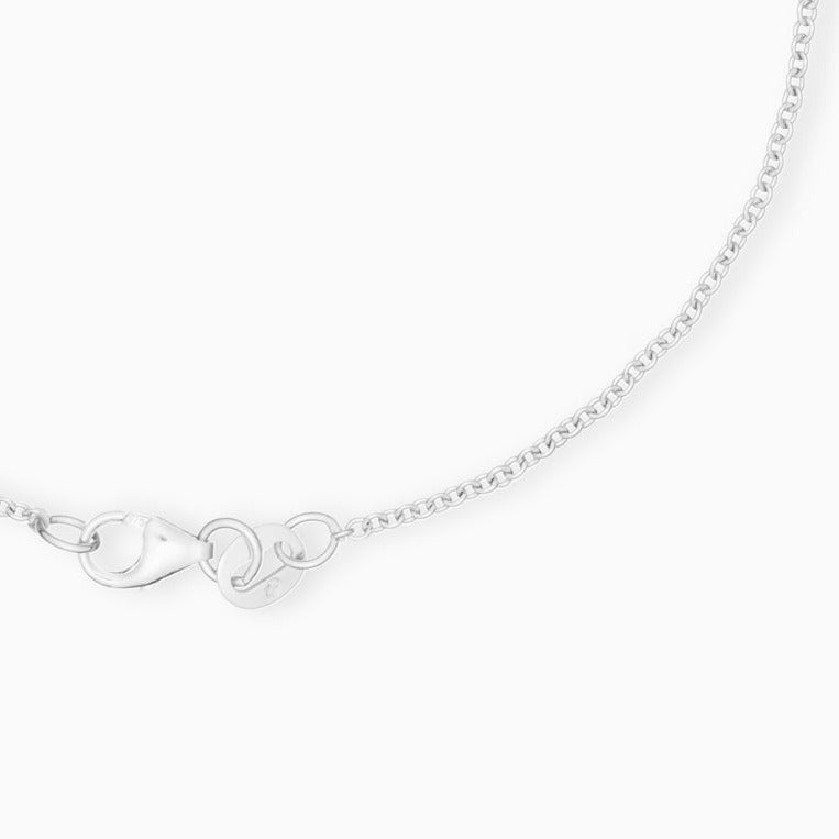 Sterling Silver Chain Bracelet 19cm
