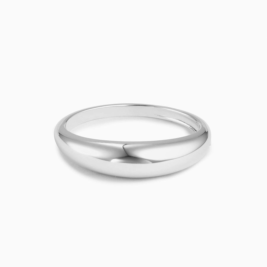 Sterling Silver Slim Dome Ring