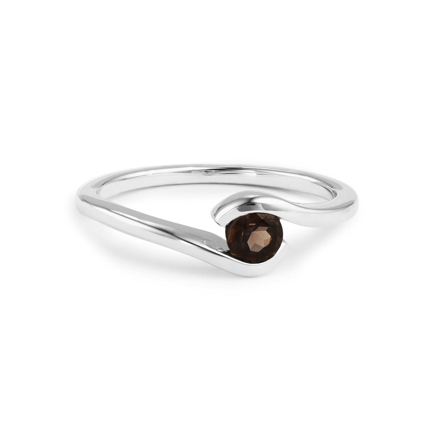 Sterling Silver Smokey Quartz Ring