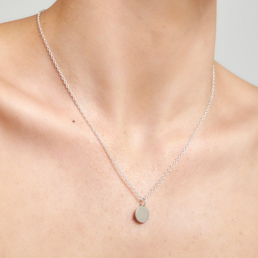 Sterling Silver Rolo Chain Necklace 50cm Adjustable Length
