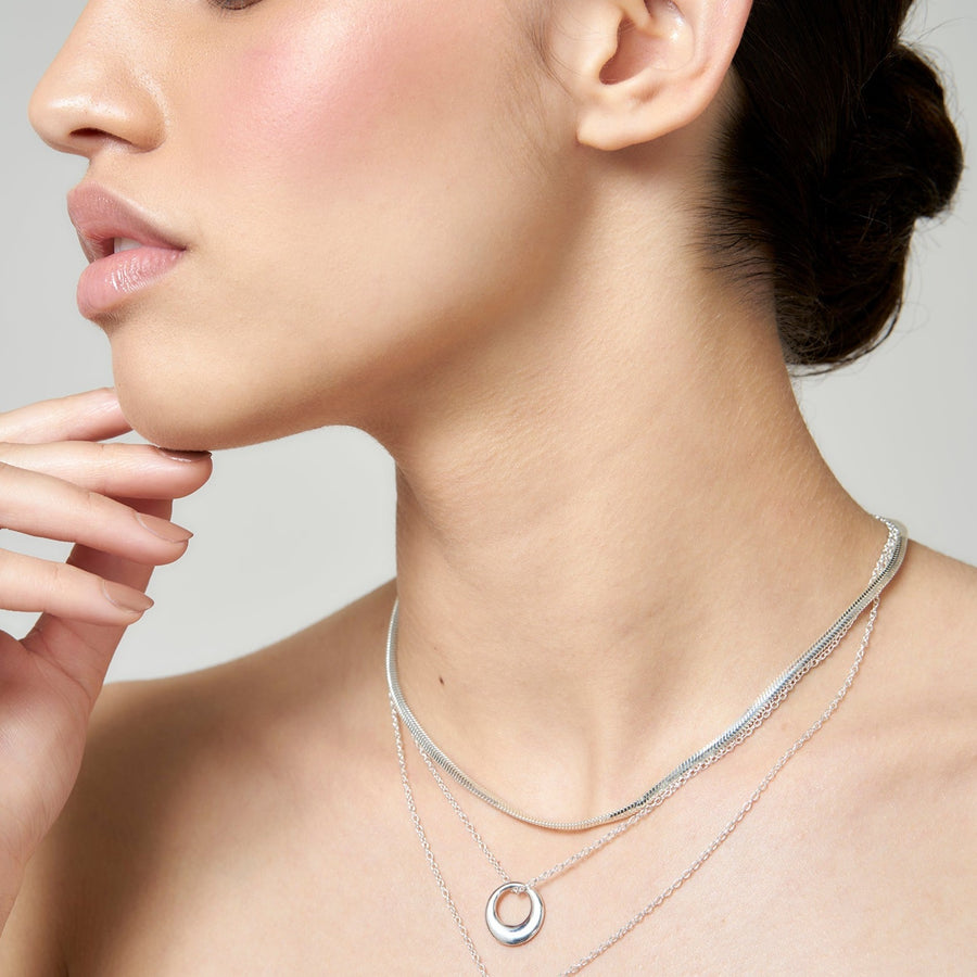 Sterling Silver Bold Dome Pendant