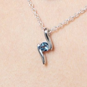 Sterling Silver London Blue Topaz Pendant